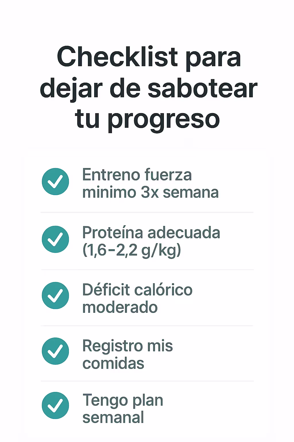 Checklist de errores