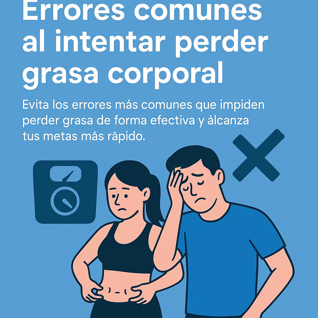 Errores comunes al intentar perder grasa corporal