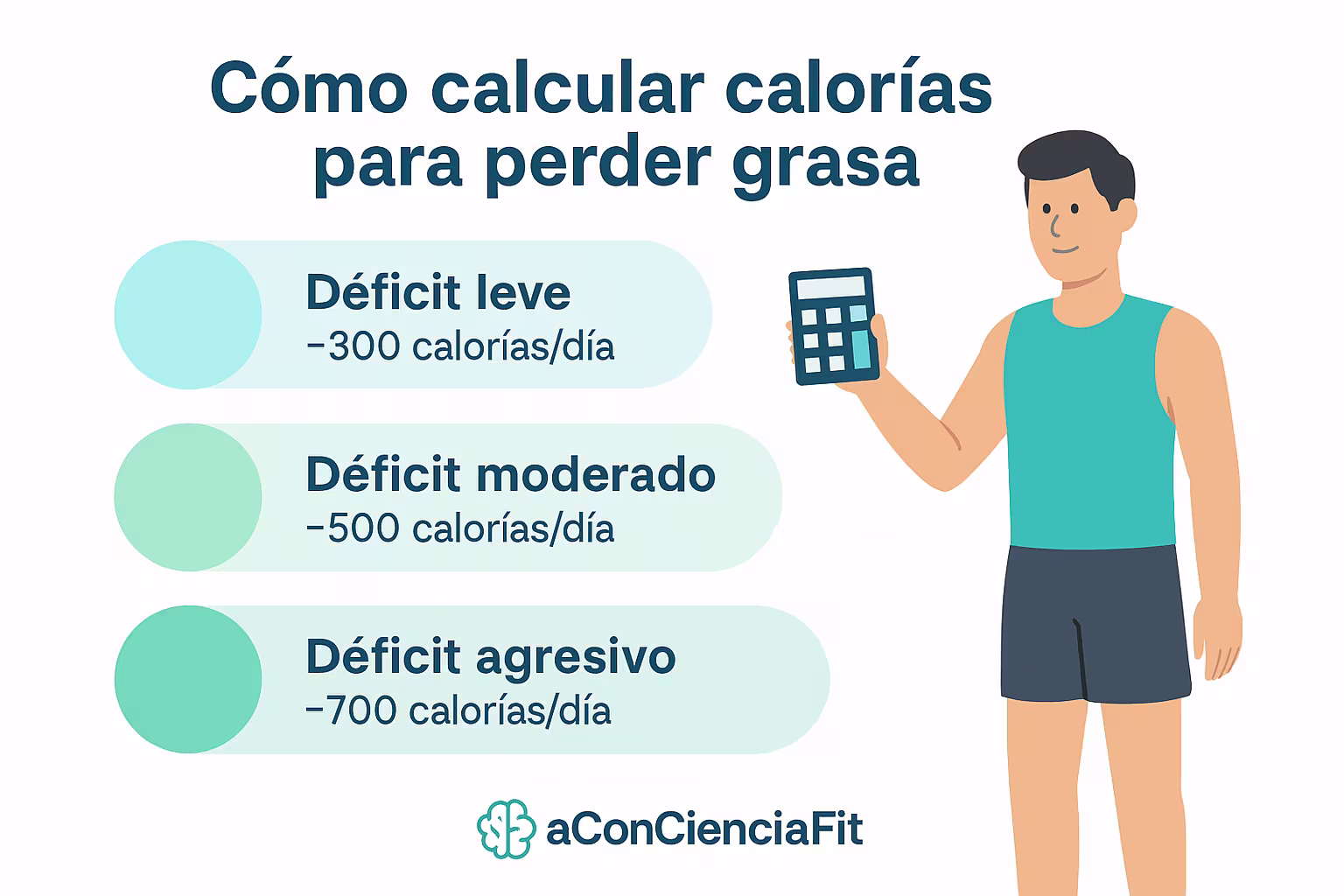 Gráfico comparativo de niveles de déficit calórico